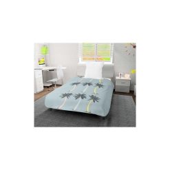 Tout neuf ???? Intemporel Couette Imprimée 140x200 Cm PALMIER Bleu ????