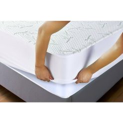 Grosses soldes ???? Prot?ge Matelas Bambou 2 Places 160 X 200 Cm ????