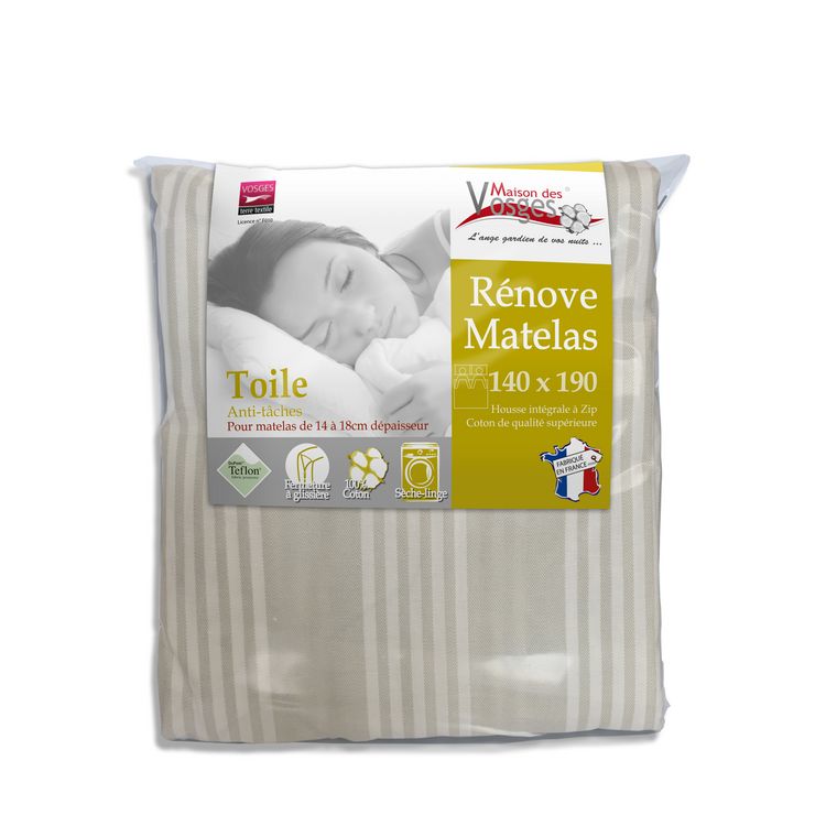 Remise ???? Maison Des Vosges Housse Rénove Matelas 30 Cm Coton Anti-tâches RUBENS ???? 1 Remise ???? Maison Des Vosges Housse Rénove Matelas 30 Cm Coton Anti-tâches RUBENS ????
