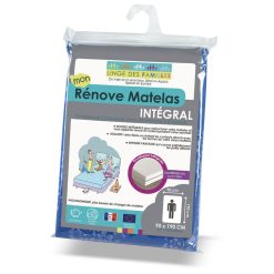 Offres ???? LINGE DES FAMILLES Rénove Matelas Housse Intégrale Zippée - Imprimé Floral ????