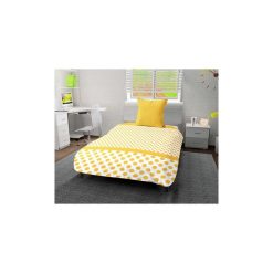 Promo ???? Intemporel Couette Imprimée 140x200 Cm POIS Jaune ????