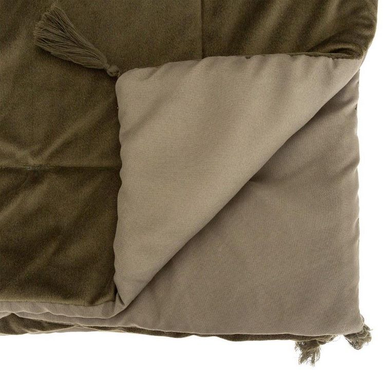 Sortie ???? ATMOSPHERA Édredon Velours 80x180 Cm Sonia Kaki ✔️ 2 Sortie ???? ATMOSPHERA Édredon Velours 80x180 Cm Sonia Kaki ✔️ – Image 2