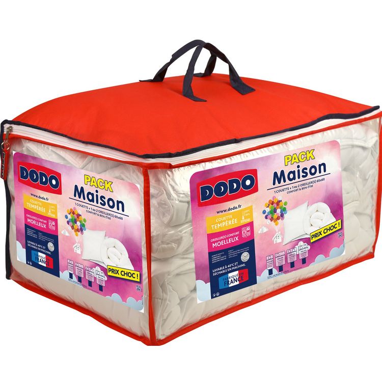 Coupon ???? DODO Pack Couette Tempérée En Polyester 300 G/m² + Oreiller(s) MAISON ✔️ 1 Coupon ???? DODO Pack Couette Tempérée En Polyester 300 G/m² + Oreiller(s) MAISON ✔️