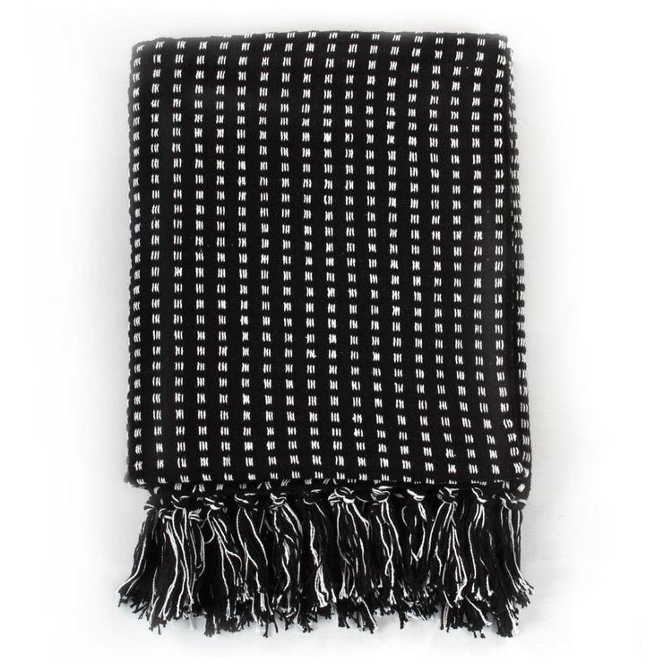 Vente flash ⌛ VIDAXL Couverture Coton A Carreaux 160 X 210 Cm Noir ???? 2 Vente flash ⌛ VIDAXL Couverture Coton A Carreaux 160 X 210 Cm Noir ???? – Image 2