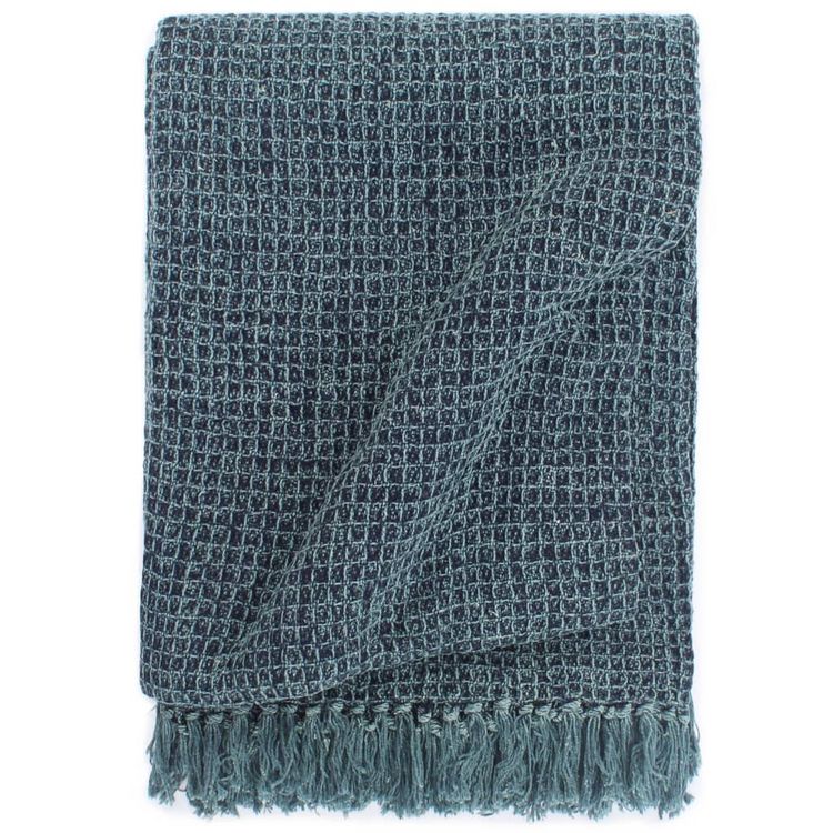 Sortie ???? VIDAXL Couverture En Coton 220 X 250 Cm Bleu Indigo ✔️ 1 Sortie ???? VIDAXL Couverture En Coton 220 X 250 Cm Bleu Indigo ✔️