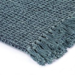 Sortie ???? VIDAXL Couverture En Coton 220 X 250 Cm Bleu Indigo ✔️ 5 Sortie ???? VIDAXL Couverture En Coton 220 X 250 Cm Bleu Indigo ✔️ -Today Shop unnamed file 1361