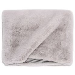 Promo ???? VIDAXL Couverture 100x150 Cm Fausse Fourrure De Lapin Gris ???? -Today Shop unnamed file 1367