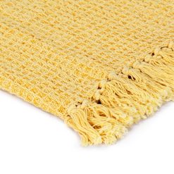 Meilleur prix ⭐ VIDAXL Couverture En Coton 160 X 210 Cm Jaune Moutarde ✔️ -Today Shop unnamed file 1379