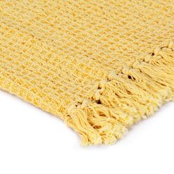 Budget ???? VIDAXL Couverture En Coton 220 X 250 Cm Jaune Moutarde ???? -Today Shop unnamed file 1427