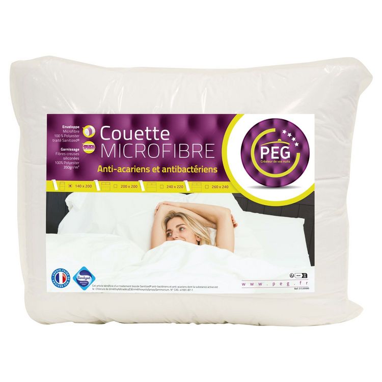 Grosses soldes ✔️ PEG Couette En Polyester Traitement Anti-Acariens PEG 350 G/m² ???? 1 Grosses soldes ✔️ PEG Couette En Polyester Traitement Anti-Acariens PEG 350 G/m² ????
