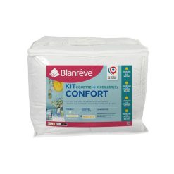Budget ???? BLANREVE Pack Couette Tempérée 300g/m² + Oreiller(s) Confort Moelleux CONFORT ????