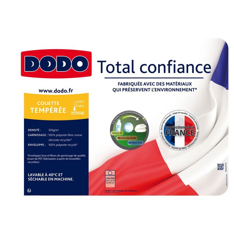 Sortie ???? DODO Couette Tempérée Polyester Recyclé 300 G/m² ???? 2 Sortie ???? DODO Couette Tempérée Polyester Recyclé 300 G/m² ???? – Image 2