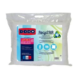 Meilleure vente ???? DODO Lot De 2 Oreillers Confort Moelleux RECYCL'AIR ????
