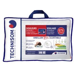 Bon marché ✔️ TECHNISOM Oreiller Ergonomique à Mémoire De Forme BASE FIT ????