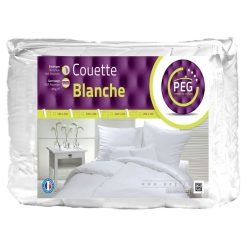 Remise ???? PEG Couette Blanche Tempérée En Microfibre ⭐