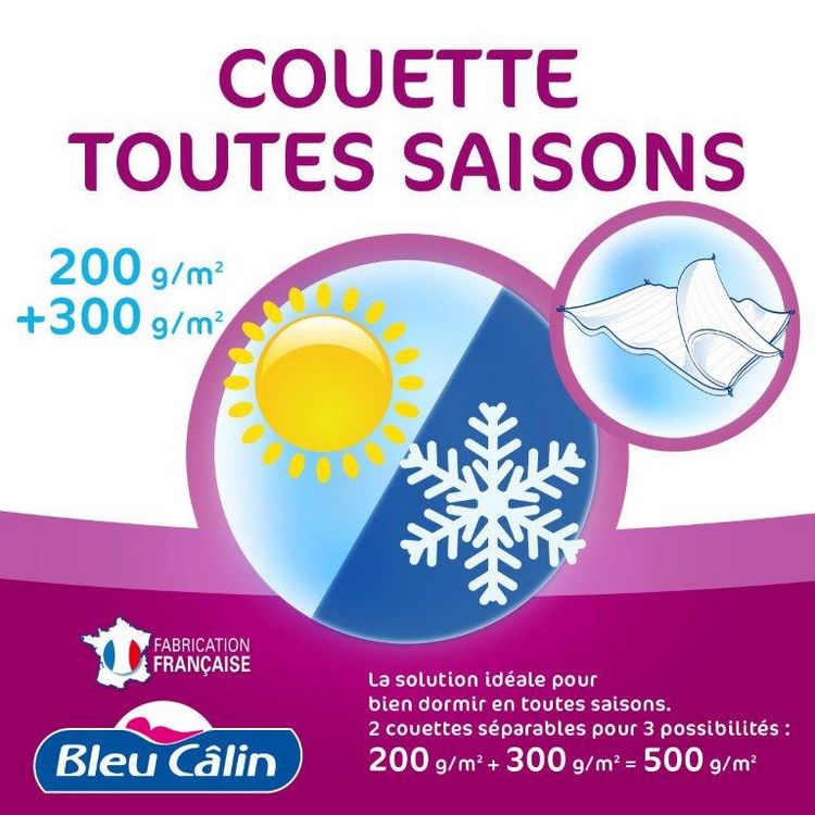 Meilleure affaire ✨ BLEUCALIN Couette 4 Saisons 2 En 1 ???? 1 Meilleure affaire ✨ BLEUCALIN Couette 4 Saisons 2 En 1 ????