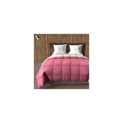 Promo ???? Intemporel Couette 240x220 Cm BICOLORE Framboise Lin ????