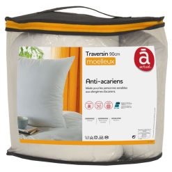 Tout neuf ???? ACTUEL Traversin Confort Moelleux En Microfibre Anti-acariens ✔️