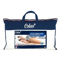Top 10 ✔️ COLAS NORMAND Lot 2 Oreillers Confort Moelleux En Polyester Anti Acariens CLEAR PROTECT ????