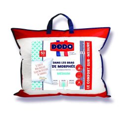 Tout neuf ???? DODO Oreiller Confort Médium Je Dors Sur Le Dos Anti Acariens DANS LES BRAS DE MORPHÉE ????