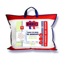 Coupon ✔️ DODO Oreiller Confort Moelleux Je Dors Sur Le Ventre Anti Acariens DANS LES BRAS DE MORPHÉE ✔️