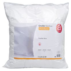 Coupon ✔️ ACTUEL Oreiller Confort Moelleux Uni En Microfibre BASIC ????
