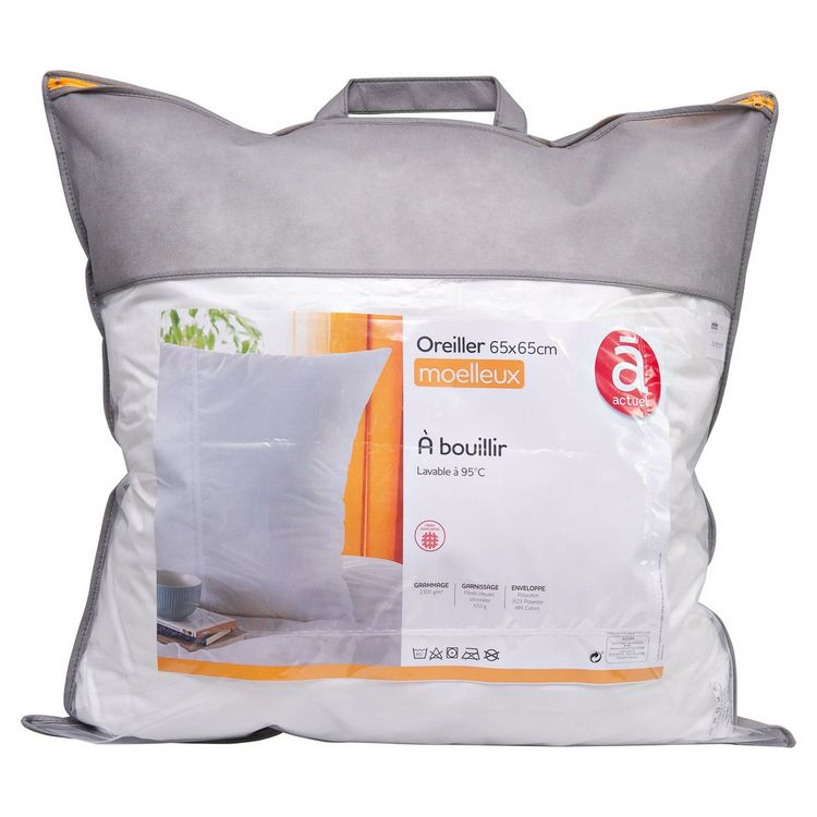 Top 10 ???? ACTUEL Oreiller Confort Moelleux Uni En Polycoton à Bouillir ⌛ 1 Top 10 ???? ACTUEL Oreiller Confort Moelleux Uni En Polycoton à Bouillir ⌛