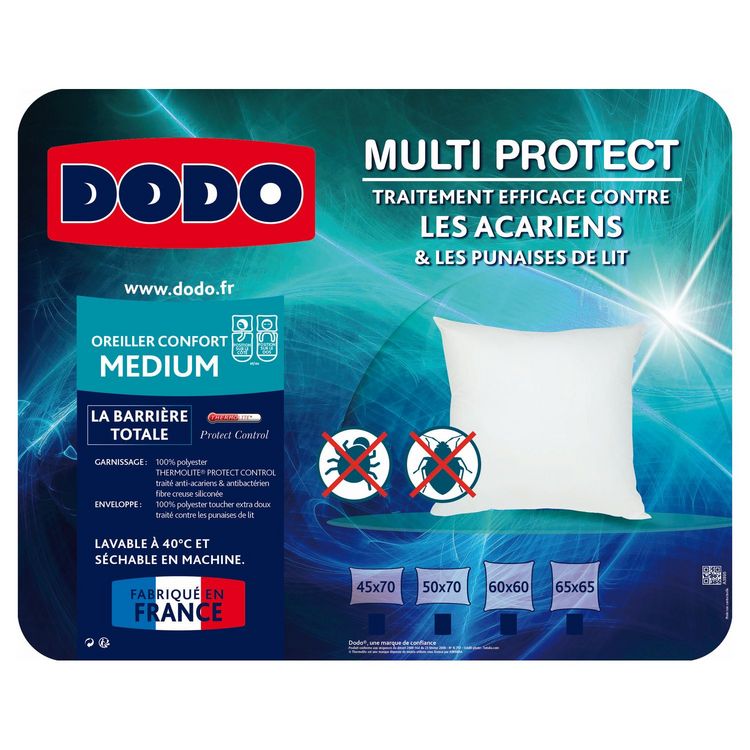Le moins cher ???? DODO Oreiller Médium Anti-acariens DODO MULTI PROTECT ???? 2 Le moins cher ???? DODO Oreiller Médium Anti-acariens DODO MULTI PROTECT ???? – Image 2