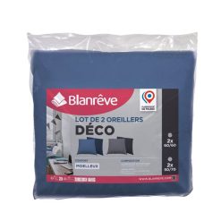 Tout neuf ❤️ BLANREVE Oreiller Confort Moelleux Bicolore En Microfibre DÉCO ????
