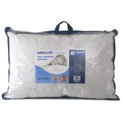 De gros ???? Le Linge De Jules Oreiller Fleur De Visco 50x70 Cm Avec Mémoire De Forme ????