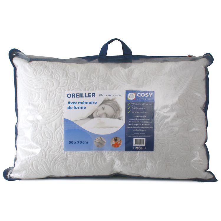 De gros ???? Le Linge De Jules Oreiller Fleur De Visco 50x70 Cm Avec Mémoire De Forme ???? 1 De gros ???? Le Linge De Jules Oreiller Fleur De Visco 50x70 Cm Avec Mémoire De Forme ????