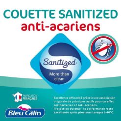 Budget ???? BLEUCALIN Couette Chaude Microfibre Anti-acariens SANITIZED ????