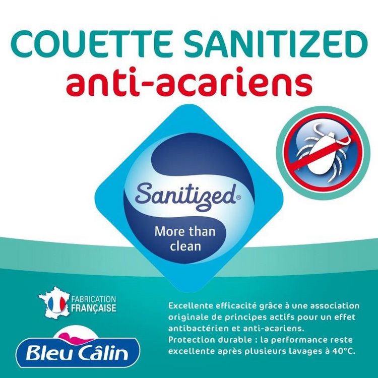 Budget ???? BLEUCALIN Couette Chaude Microfibre Anti-acariens SANITIZED ???? 1 Budget ???? BLEUCALIN Couette Chaude Microfibre Anti-acariens SANITIZED ????