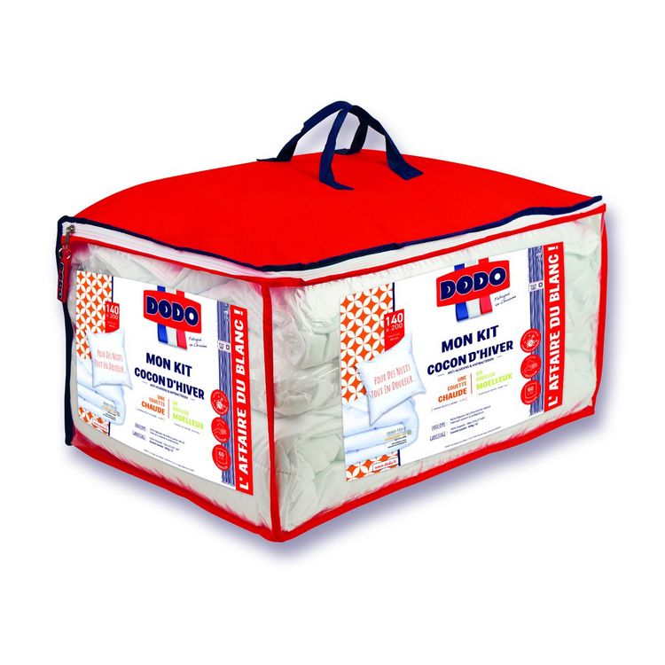 Vente flash ❤️ DODO Pack Couette Chaude Anti-acariens En Microfibre 400 G/m² + Oreiller(s) COCON D'HIVER ???? 1 Vente flash ❤️ DODO Pack Couette Chaude Anti-acariens En Microfibre 400 G/m² + Oreiller(s) COCON D'HIVER ????