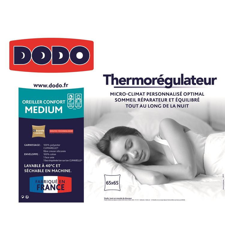 Bon marché ✔️ DODO Oreiller Medium THERMOREGULATEUR ???? 2 Bon marché ✔️ DODO Oreiller Medium THERMOREGULATEUR ???? – Image 2