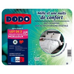 Meilleure affaire ???? DODO Lot De 2 Oreillers Moelleux En Microfibre Anti-acariens MILLE ET UNE NUITS ???? -Today Shop unnamed file 539