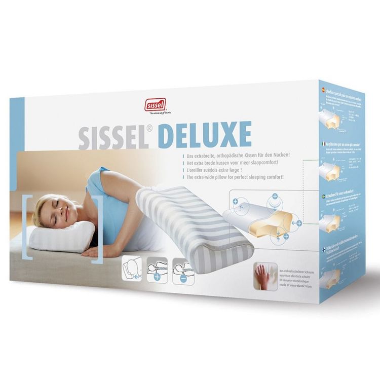 Meilleur prix ⭐ SISSEL Sissel Oreiller Orthopedique Deluxe 63x33x(10-12) Cm Blanc SIS-110.003 ???? 3 Meilleur prix ⭐ SISSEL Sissel Oreiller Orthopedique Deluxe 63x33x(10-12) Cm Blanc SIS-110.003 ???? – Image 3