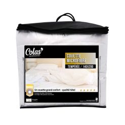 Meilleur prix ???? COLAS NORMAND Couette Tempérée En Microfibre Grand Confort Qualité Hôtel 350 G/m² ✔️
