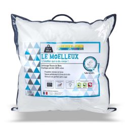 Budget ???? LINGE DES FAMILLES Oreiller Moelleux 60x60 - Effet Duvet - Propriétés Mémoire De Forme - Qualité Hôtellerie ????