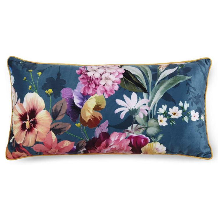 Remise ???? DESCANSO Descanso Oreiller Decoratif NOVARA 30x60 Cm Bleu Petrole ???? 3 Remise ???? DESCANSO Descanso Oreiller Decoratif NOVARA 30x60 Cm Bleu Petrole ???? – Image 3