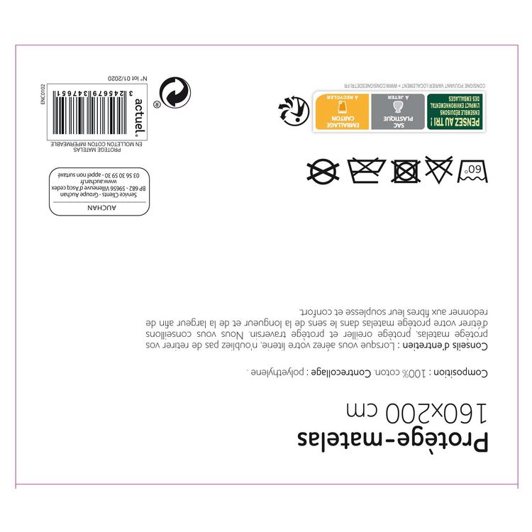 Vente flash ???? ACTUEL Protège Matelas Imperméable SYBILLE ???? 2 Vente flash ???? ACTUEL Protège Matelas Imperméable SYBILLE ???? – Image 2