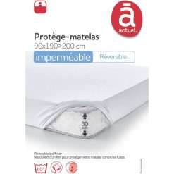 Offres ???? ACTUEL Protège Matelas 100% Coton été/hiver BISWEET ????