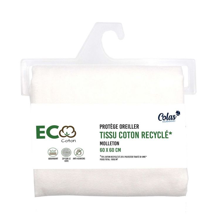 Budget ???? COLAS NORMAND Protège Oreiller Absorbant En Coton Recyclé Anti Acariens ECO ⭐ 1 Budget ???? COLAS NORMAND Protège Oreiller Absorbant En Coton Recyclé Anti Acariens ECO ⭐