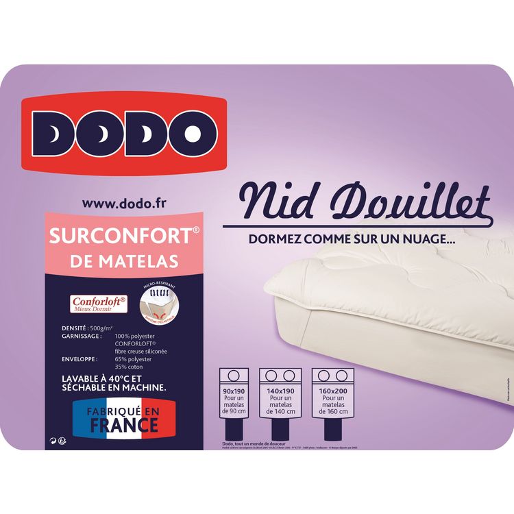 Meilleur prix ✨ DODO Surmatelas DODO SURCONFORT ???? 2 Meilleur prix ✨ DODO Surmatelas DODO SURCONFORT ???? – Image 2