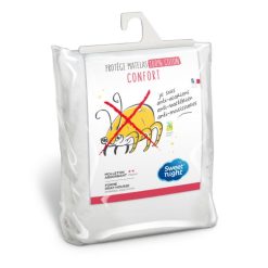 Sortie ???? Sweetnight Protège Matelas Coton Anti-acariens - Forme Drap Housse QUALITE PLUS ????