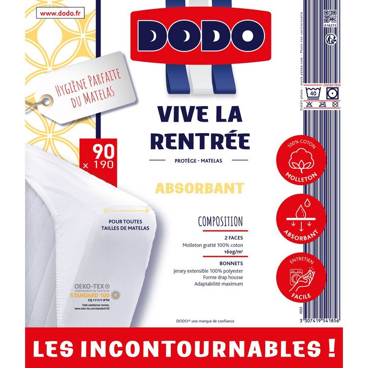 Grosses soldes ???? DODO Protège Matelas Absorbant En Molleton VIVE LA RENTRÉE ???? 2 Grosses soldes ???? DODO Protège Matelas Absorbant En Molleton VIVE LA RENTRÉE ???? – Image 2